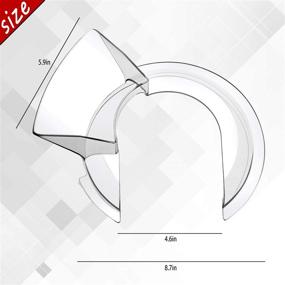 img 1 attached to 🔧 W10616906 Fit Kitchen Aid KN1PS Pour Shield: Prime&amp;Swift Replacement for 4.8 L Tilt Head Models - K45SS, KSM75, KSM95, KSM150PS