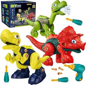 img 4 attached to 🦖 Dinosaur Toys for Kids Age 3-7: Fun and Educational Playtime!