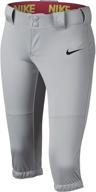 stylish and comfortable: nike girls' diamond invader 3/4 pants logo