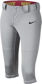 img 2 attached to Stylish and Comfortable: NIKE Girls' Diamond Invader 3/4 Pants