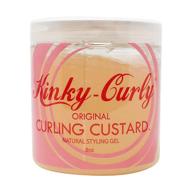💁 получите объемные и определенные завитки с гелем для волнистых волос kinky curly curl custard, 8 унций логотип