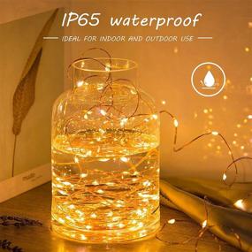 img 3 attached to Ehome Fairy Lights Plug in: 99Ft 300 Led String Lights with UL Adapter - Waterproof Copper Wire Indoor Outdoor Decoration for Bedroom, Patio, Wedding, Christmas