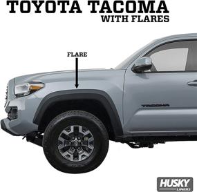 img 2 attached to 🚗 Набор кастомных грязезащитных крыльев Husky Liners для Toyota Tacoma 2016-2021 с оригинальными налетами.