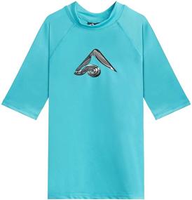 img 1 attached to 🏊 Kanu Surf Echelon Protective Rashguard Boys' Swimwear for Optimal UV Protection