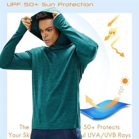 img 2 attached to Haimont Lightweight Protection Athletic Thumbholes Men's Clothing for Active