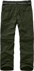 img 2 attached to Premium Asfixiado Boys Cargo Pants: Quick Dry Waterproof Hiking Trousers for Kids