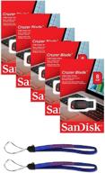 sandisk cruzer blade 8gb (5 пакетов) sdcz50-008g usb 2.0 флеш-накопитель - набор розничной торговли из пяти устройств + петли для поводка логотип