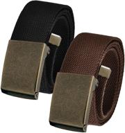 🎩 canvas men's accessories: antique buckle adjustable belt for a touch of vintage charm логотип