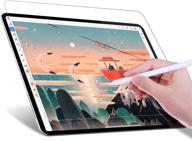 📝 защитная пленка jetech write like paper для ipad pro 12.9-дюймовая модель 2021/2020/2018 годов - от края до края, жидкокристаллический дисплей liquid retina, антибликовое матовое покрытие из пэт-бумаги для рисования. логотип