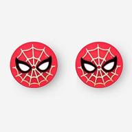 🕷️ spider-man silicone thumbstick grip cap for ps5, ps4, ps3, xbox 360, xbox one, switch pro, wii u controllers logo