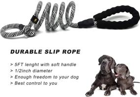 img 1 attached to Mycicy Durable Slip Lead Dog Leash, 1/2" x 5ft - No Pull Slip-on Training Leash for Large and Medium Small Dogs - Comfortable Padded Handle - No Collar Required