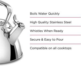 img 3 attached to 🍵 Premium All-Clad E86199 Stainless Steel Tea Kettle - 2-Quart, Silver, Review & Best Price