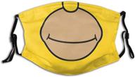 🤫 homer simpson adults fashion washable dustproof and windproof mask - reusable face cover with adjustable ear straps in black logo