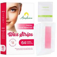 🧖 avashine facial wax strips: women's at-home hair removal kit with 64 strips logo