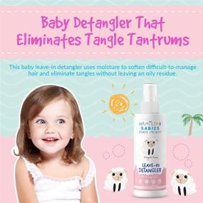 img 3 attached to Hamilton Babies: Emmy Leave-In Detangler - Baby Detangler Spray - 5 fl oz / 149 💆 mL - Natural, Hypoallergenic Hair Care Treatment, Moisturizing and Strength-Enhancing Formula, Tames Frizz and Softens Unruly Hair