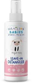 img 4 attached to Hamilton Babies: Emmy Leave-In Detangler - Baby Detangler Spray - 5 fl oz / 149 💆 mL - Natural, Hypoallergenic Hair Care Treatment, Moisturizing and Strength-Enhancing Formula, Tames Frizz and Softens Unruly Hair