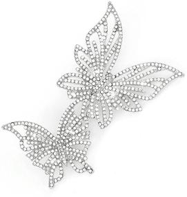 img 4 attached to ELABEST Butterfly Rhinestone Bridesmaid Accessories