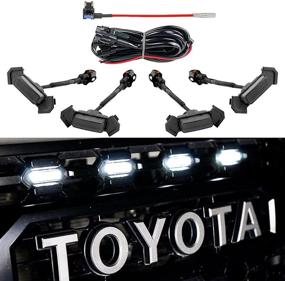 img 4 attached to AUXLIGHT Accessories Grille Harness Compatible Exterior Accessories