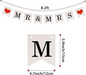 img 3 attached to 🤵 Just Married Banner with LED Fairy String Light: Perfect Wedding Bunting for Bridal Shower, Engagement, Car Party & More!