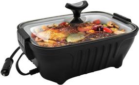 img 4 attached to 🚗 RoadPro RPSC200 12V Power Supply Portable Roaster – Ideal for Car, Truck, Camping, or Tailgating – Conveniently Cook or Re-Heat Delicious Meals and Leftovers