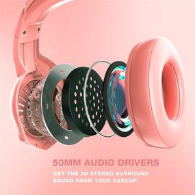 img 3 attached to 🎧 Enhance your Gaming Experience with Nivava K7 Pink Gaming Headset for PS4, Xbox One, PC, Nintendo Switch, PS5, and More!