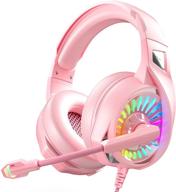 🎧 enhance your gaming experience with nivava k7 pink gaming headset for ps4, xbox one, pc, nintendo switch, ps5, and more! logo