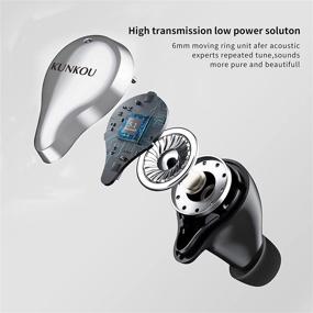 img 2 attached to 🎧 Wireless Earbuds Bluetooth 5.0 - IPX5 Waterproof, Stereo Headphones with Charging Case, Built-in Mic, Premium Sound and Deep Bass for Sports