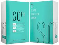 💪 durable sofi paper drinking straws: 200 straws that stay intact, don't bend or melt! logo