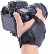 📷 movo hsg-2 dualstrap: premium padded wrist and grip camera strap for dslr cameras - prevent drops and enhance stability & control (canon, nikon, sony, olympus, slrs) logo