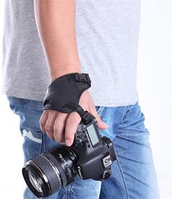 img 1 attached to 📷 Movo HSG-2 DualStrap: Premium Padded Wrist and Grip Camera Strap for DSLR Cameras - Prevent Drops and Enhance Stability & Control (Canon, Nikon, Sony, Olympus, SLRs)