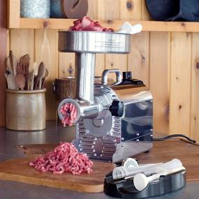 img 4 attached to 🔌 Powerful and Versatile: Weston 0.75 HP Pro Series #8 Meat Grinder in Silver