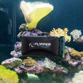 img 3 attached to 🐠 FL!PPER Flipper Cleaner Float - The Ultimate 2-in-1 Floating Magnetic Aquarium Glass Cleaner