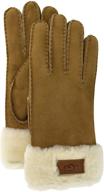ugg water resistant sheepskin gloves men's accessories in gloves & mittens logo