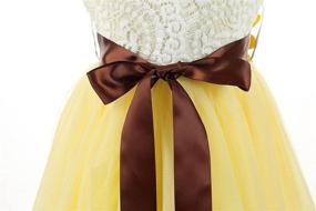 img 1 attached to Bow Dream Sunflower Bridesmaid Headband for Girls' Clothing and Dresses