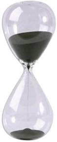 img 3 attached to ⏳ Black Sand Fashion Hourglass Timer - Large Clear Glass, Smooth Measures - Home Decor Xmas Birthday Gift - 60 Minute