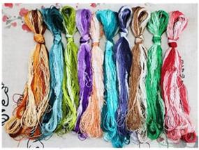 img 4 attached to 🧵 Лилит Ли Набор для ручной вышивки украшений из шелковых нитей - Китайские рекомендуемые нитки высокого качества (1.50 Цвет-1)