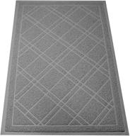 ✨ xl grey sliptogrip universal doormat – anti-slip, durable & washable – ideal for entrance, front door, garage, porch, patio – 42” x 35” low profile mat that absorbs dirt & dust – indoor & outdoor use logo