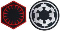 🌌 graphic dust first order imperial galactic empire embroidered iron on patch: embrace the dark side with sith star galaxy rebel alliance symbol sign logo