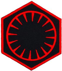 img 1 attached to 🌌 Graphic Dust First Order Imperial Galactic Empire Embroidered Iron On Patch: Embrace the Dark Side with Sith Star Galaxy Rebel Alliance Symbol Sign