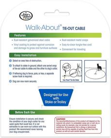 img 1 attached to Four Paws Heavy Duty Tie Out Cable: Superior Strength for Secure Pet Restraint