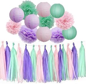 img 1 attached to Birthday Supplies Lavender Lanterns Decoration