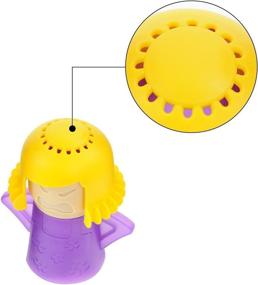 img 1 attached to OIF Angry Mama Microwave Cleaner - Efficiently Removes Crud in Minutes. 🍆 Steam Cleans with Vinegar and Water for Home or Office Kitchens - Purple