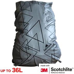 img 3 attached to 🎒 Salzmann 3M Reflective Backpack Cover: High Visibility, Waterproof & Weatherproof for Cycling, Running, Hiking & More