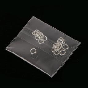 img 2 attached to BeeSpring Wholesale 60-Piece Assorted Silver Open Jump Rings - 3mm, 4mm, 6mm - Ideal for DIY Jewelry Making Findings