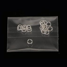 img 1 attached to BeeSpring Wholesale 60-Piece Assorted Silver Open Jump Rings - 3mm, 4mm, 6mm - Ideal for DIY Jewelry Making Findings