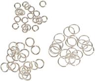 beespring wholesale 60-piece assorted silver open jump rings - 3mm, 4mm, 6mm - ideal for diy jewelry making findings logo