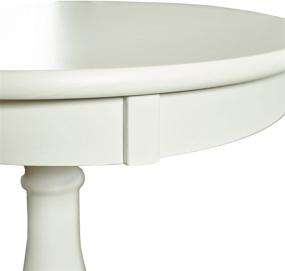 img 2 attached to 🪑 White Powell Furniture Round Accent Table