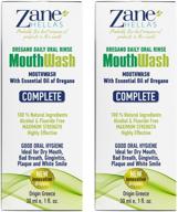 🌿 zane hellas mouthwash: oregano oil power for gingivitis, plaque, dry mouth & bad breath. alcohol & fluoride free. 100% herbal solution. 2 fl.oz.-60ml. logo