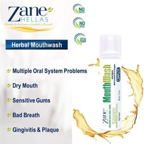 img 2 attached to 🌿 Zane Hellas MouthWash: Oregano Oil Power for Gingivitis, Plaque, Dry Mouth & Bad Breath. Alcohol & Fluoride Free. 100% Herbal Solution. 2 fl.oz.-60ml.