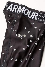 img 1 attached to Девушки Under Armour с леггинсами HeatGear Print Novelty Crop для оптимальной производительности